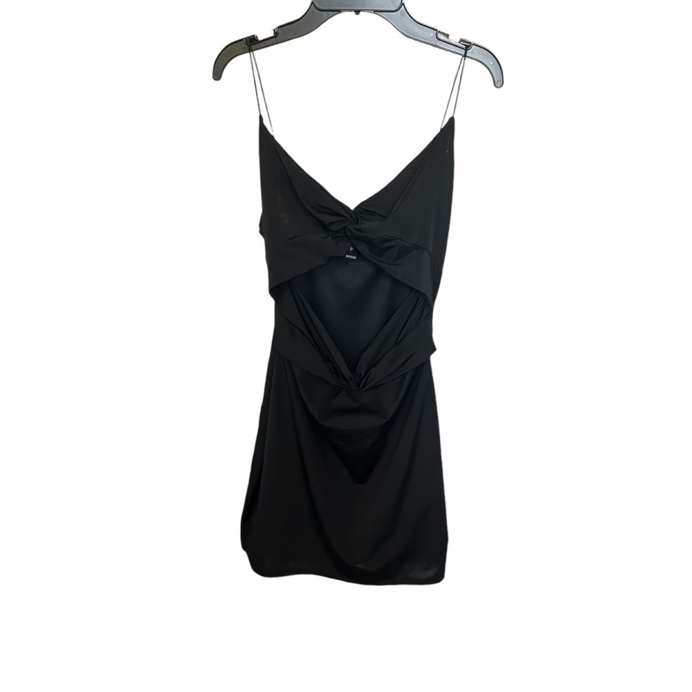 Windsor Mini Club Bodycon Black Dress, with cutouts Size Large